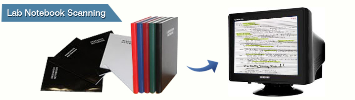 document scanning scanning service electronic lab experiment lab notes spiral notebook microsoft onenote document digitization notebook archiving scientific notebook