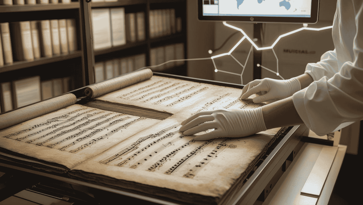 High resolution scan of historical Beethoven manuscript books