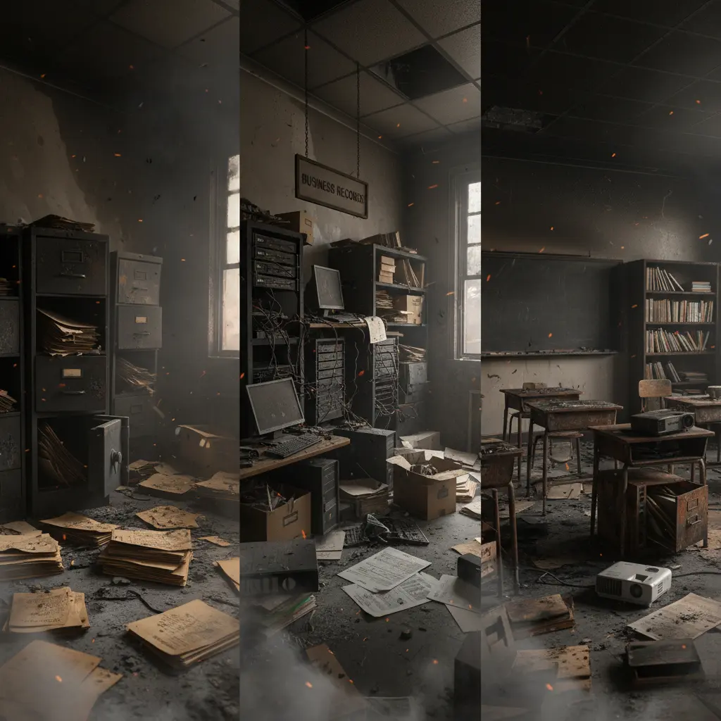 How to restore fire damaged documents