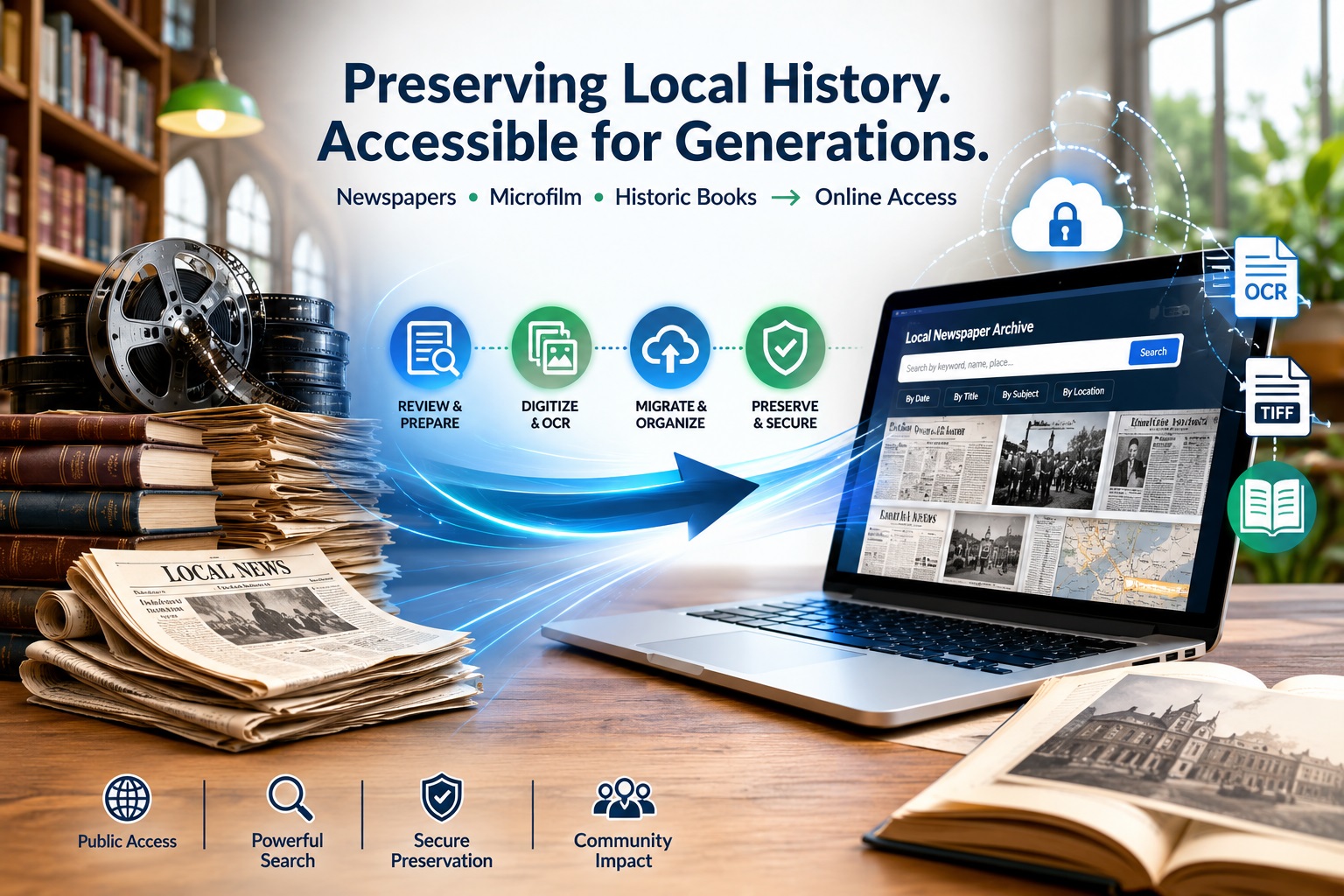 Public Library Archive Migration for Newspapers and Microfilm Public Library Archive Migration for Newspapers and Microfilm